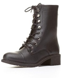 Dollhouse Perforated Combat Boots