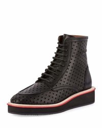 Givenchy Perforated Cross Platform Boot Black