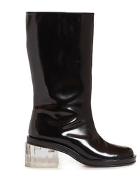 Simone Rocha Perspex Heel Leather Boots