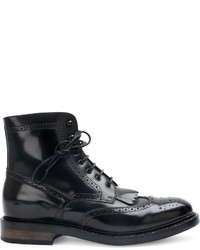 Officine Creative Punch Hole Detail Boots