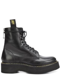 R 13 R13 Chunky Sole Lace Up Boots