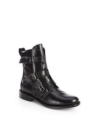Rag & Bone Hudson Leather Ankle Boots Black