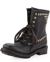 Ash Ralph Studded Lace Up Boot Black