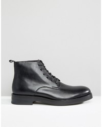 Calvin Klein Read Leather Lace Up Boots