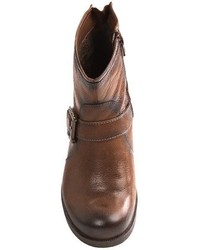 Earth Redwood Ankle Boots Leather Zip Up