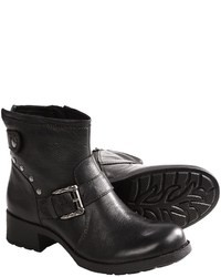Earth Redwood Ankle Boots Leather Zip Up