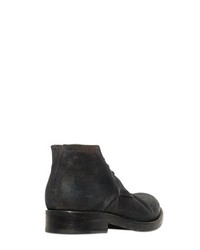 Giorgio Brato Reversed Leather Lace Up Ankle Boots