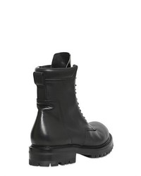 Rick Owens Leather Combat Boots