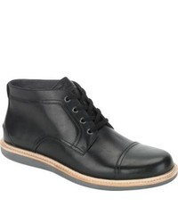 Rockport Eastern Parkway Cap Toe Boot Black Leather Boots