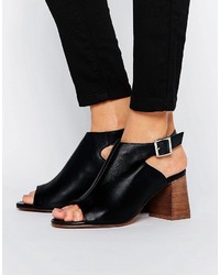 Asos Rosy Leather Shoe Boots