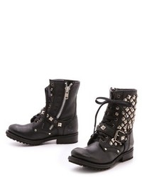 Ash Ryanna Studded Lace Up Booties