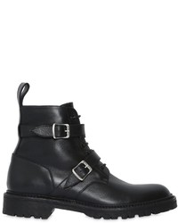 Saint Laurent 20mm Army Double Buckle Leather Boots