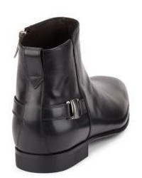 Salvatore Ferragamo Strap Leather Boots