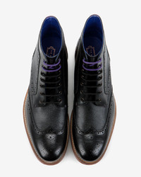 Ted Baker Sealls2 Leather Wingtip Brogue Ankle Boots