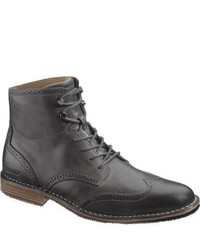 Sebago Hamilton Black Full Grain Leather Boots