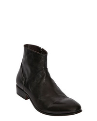 Shoto 30mm Brushed Leather Ankle Boots