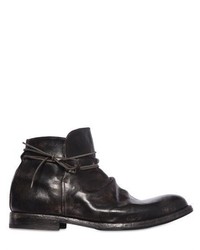 Shoto Wrinkled Leather Ankle Boots