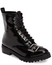 Jeffrey Campbell Slam Buckle Strap Military Boot