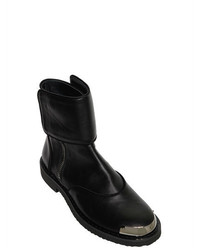 Giuseppe Zanotti Design Smooth Leather Boots W Metal Toe