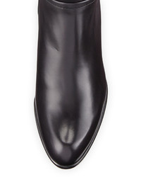Stuart Weitzman Standard Leather Riding Boot Black