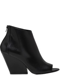Strategia 80mm Leather Open Toe Boots
