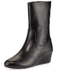 Cole Haan Tali Grand Os Short Leather Boot Black