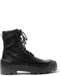 Acne Studios Tobias Rubber Trimmed Leather Boots