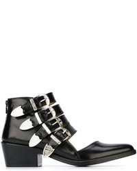 Toga Cut Out Buckle Boots