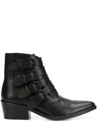 Toga Pulla Four Buckle Boots