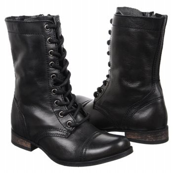 steve madden troopa combat boots black
