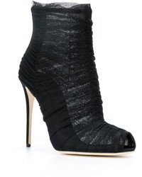 Dolce & Gabbana Tulle Stiletto Boots