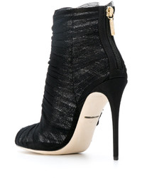 Dolce & Gabbana Tulle Stiletto Boots