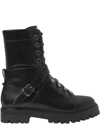 Valentino 25mm Rockstud Leather Combat Boots