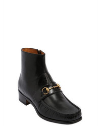 Gucci Vegas Horsebit Leather Ankle Boots