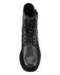 Andrew Marc Vesey Fleece Lined Leather Boot Black