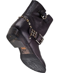 Ash Vicious Ankle Boot Black Leather
