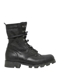 Vintage Treatt Leather And Felt Boots