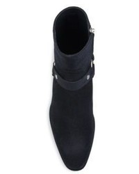Saint Laurent Wyatt Harness Leather Boots