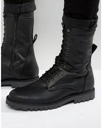 Zign Shoes Zign Leather Military Lace Up Boots