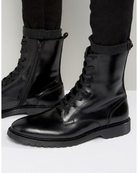 Zign Shoes Zign Leather Military Lace Up Boots