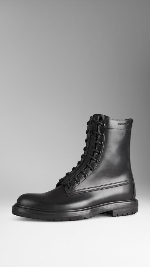 military zip up boots