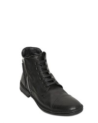 Bruno Bordese Zipped Laced Leather Ankle Boots