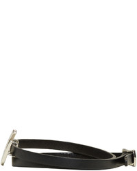 MCQ Alexander Ueen Black Swallow Mini Wrap Bracelet