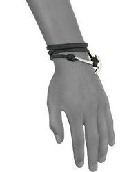 Miansai Anchor Sterling Silver Leather Bracelet