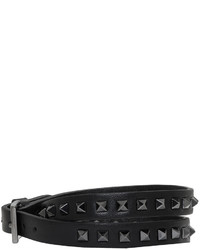 Valentino Black Garavani Mini Rockstud Bracelet