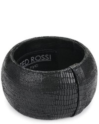 Ted Rossi Classic Xl Embossed Leather Bangle Bracelet