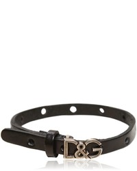 Dolce & Gabbana Logo Leather Bracelet