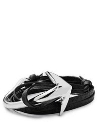 Miansai Half Anchor Leather Bracelet