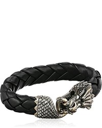 King Baby Studio King Baby Leather Bracelet With Large Dragon Clasp