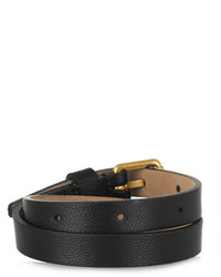 Alexander McQueen Leather And Swarovski Crystal Wrap Bracelet